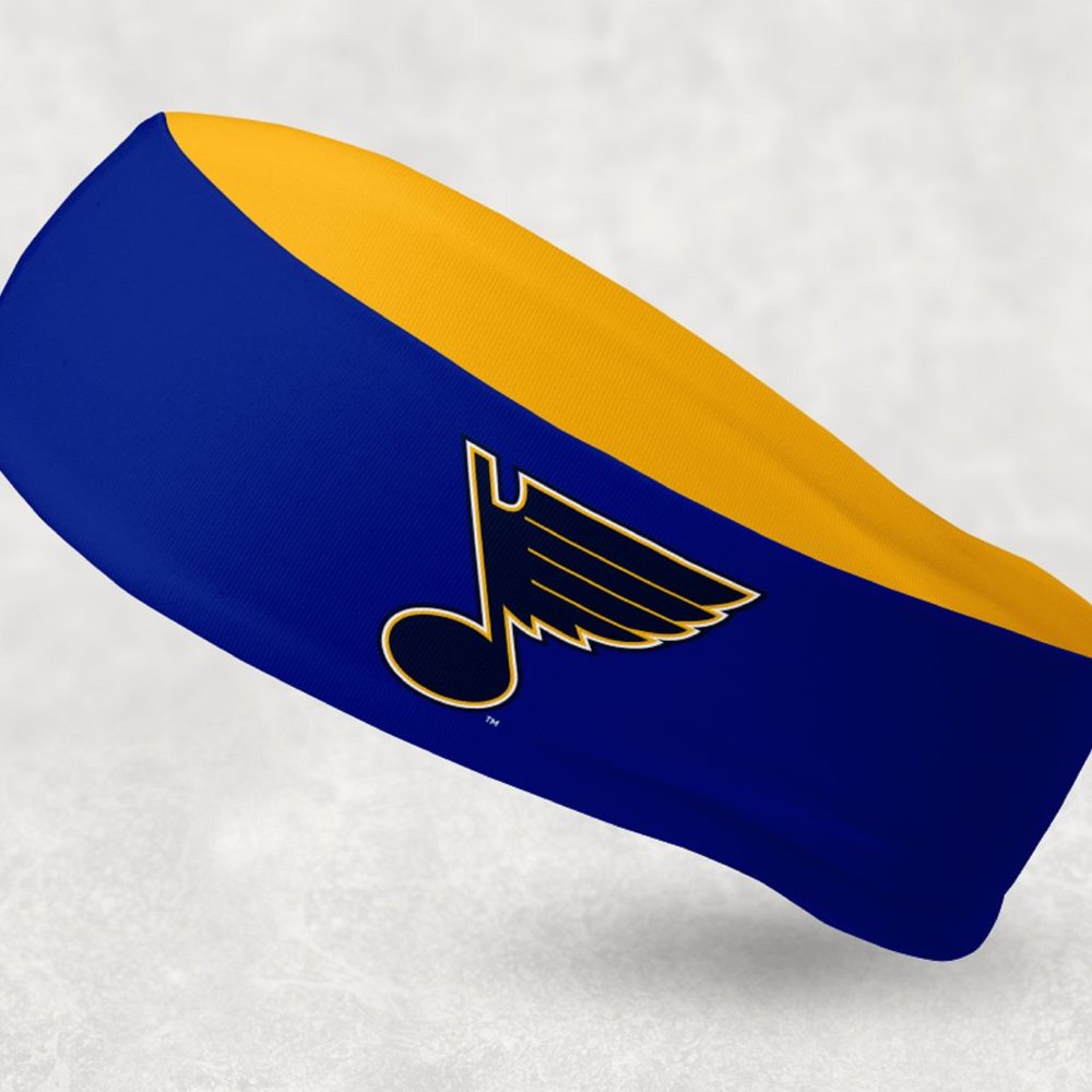 2 Pack - NEW - Reversible St Louis Blues Headband Saint Louis Blues Headband